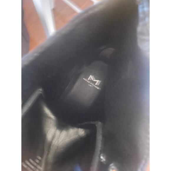 Marc Fischer Ltd Blk Womens Lug Sole Round Toe Block Heel Combat/Biker Boots S88 - Picture 3 of 9